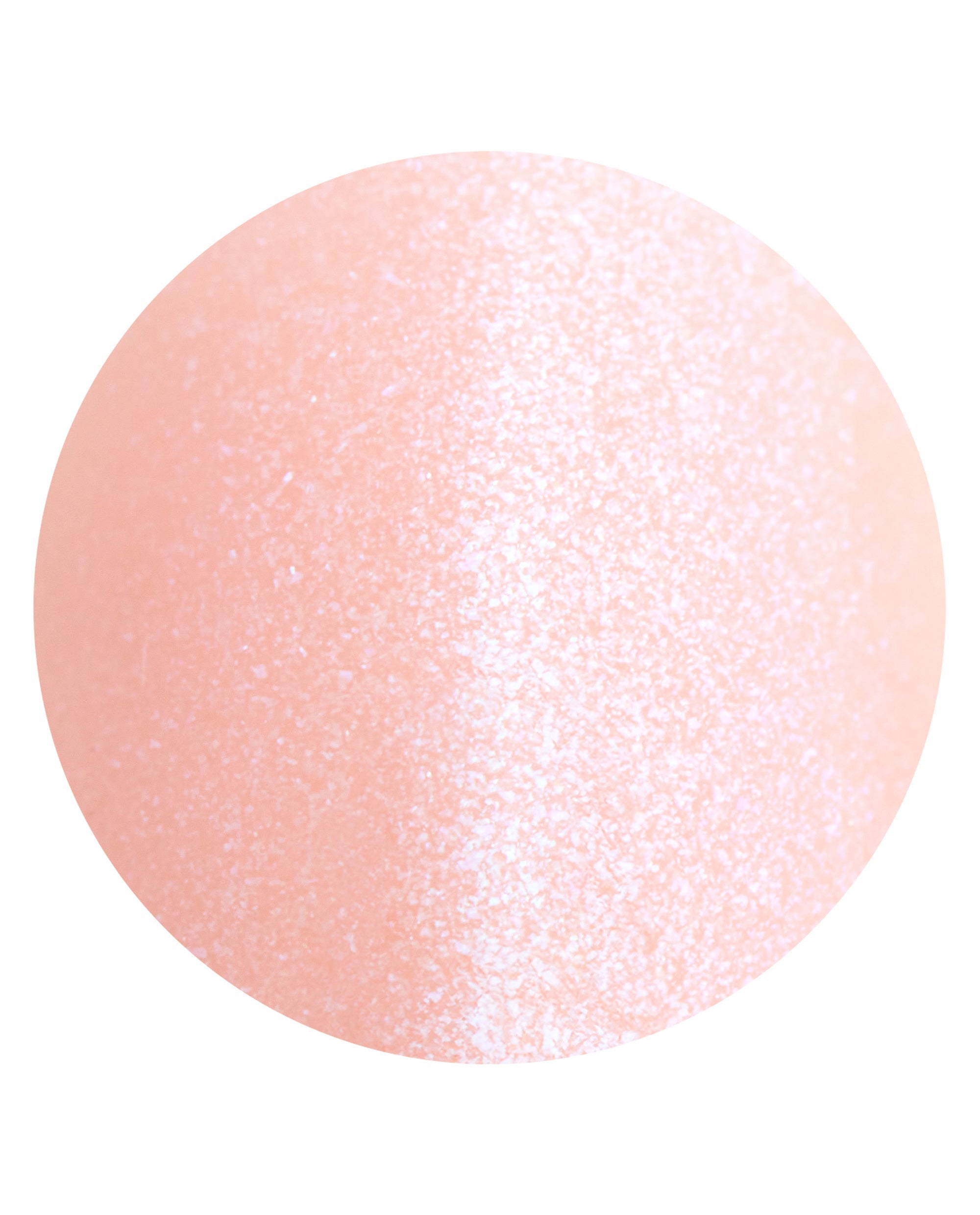 Rosy Future Sticking Point swatch shows a sheer peachy-pink shimmer finish, a trending OPI shade for soft, glossy artificial nails on a clean white background.