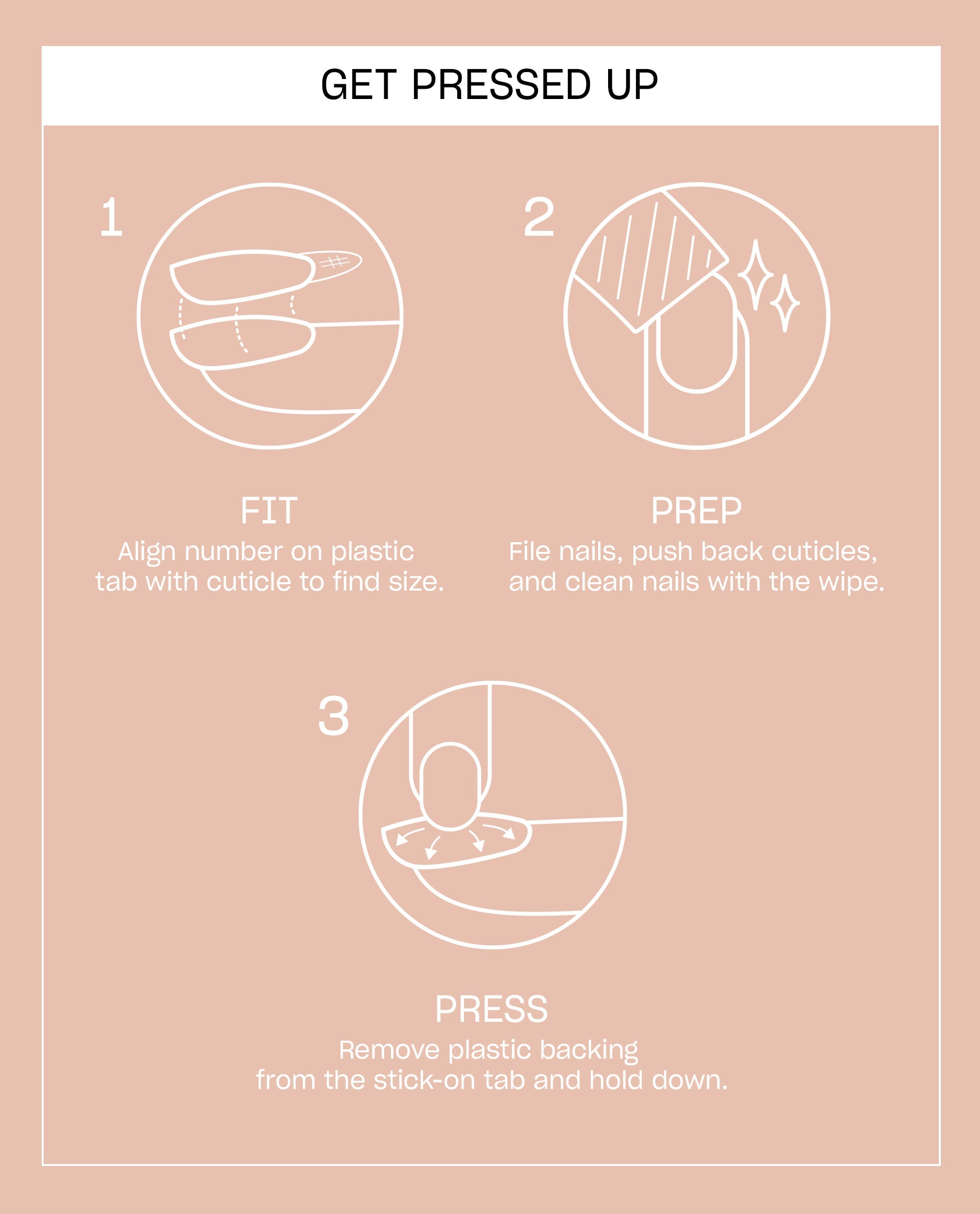 Taupe About Sparkle Neutral Almond Stick On Nails Instructions