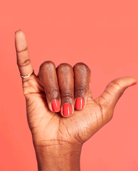 OPI Aloha from OPI Orange Dipping Powder GIF