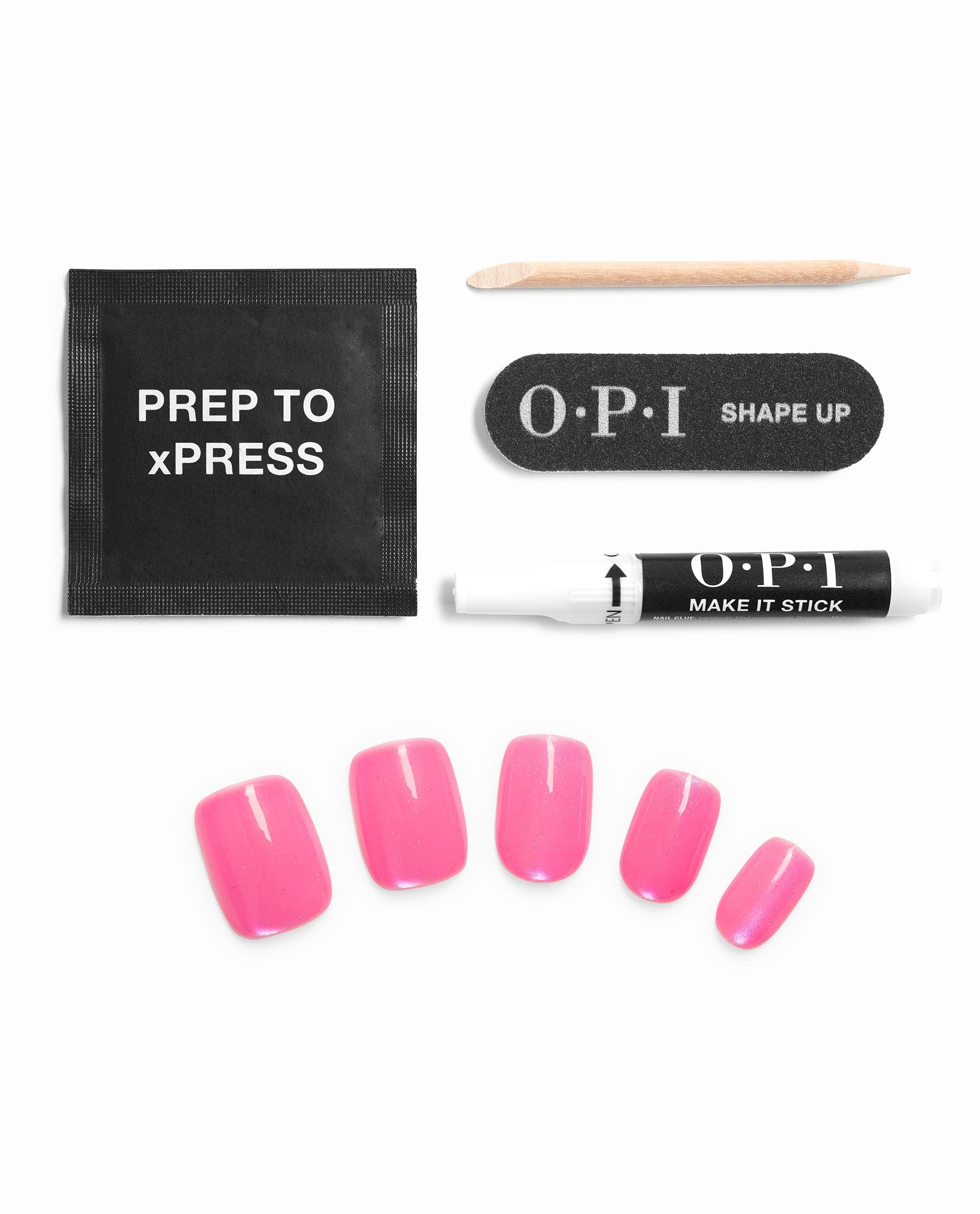 OPI Talk to the Hand Press-On Nails Contents