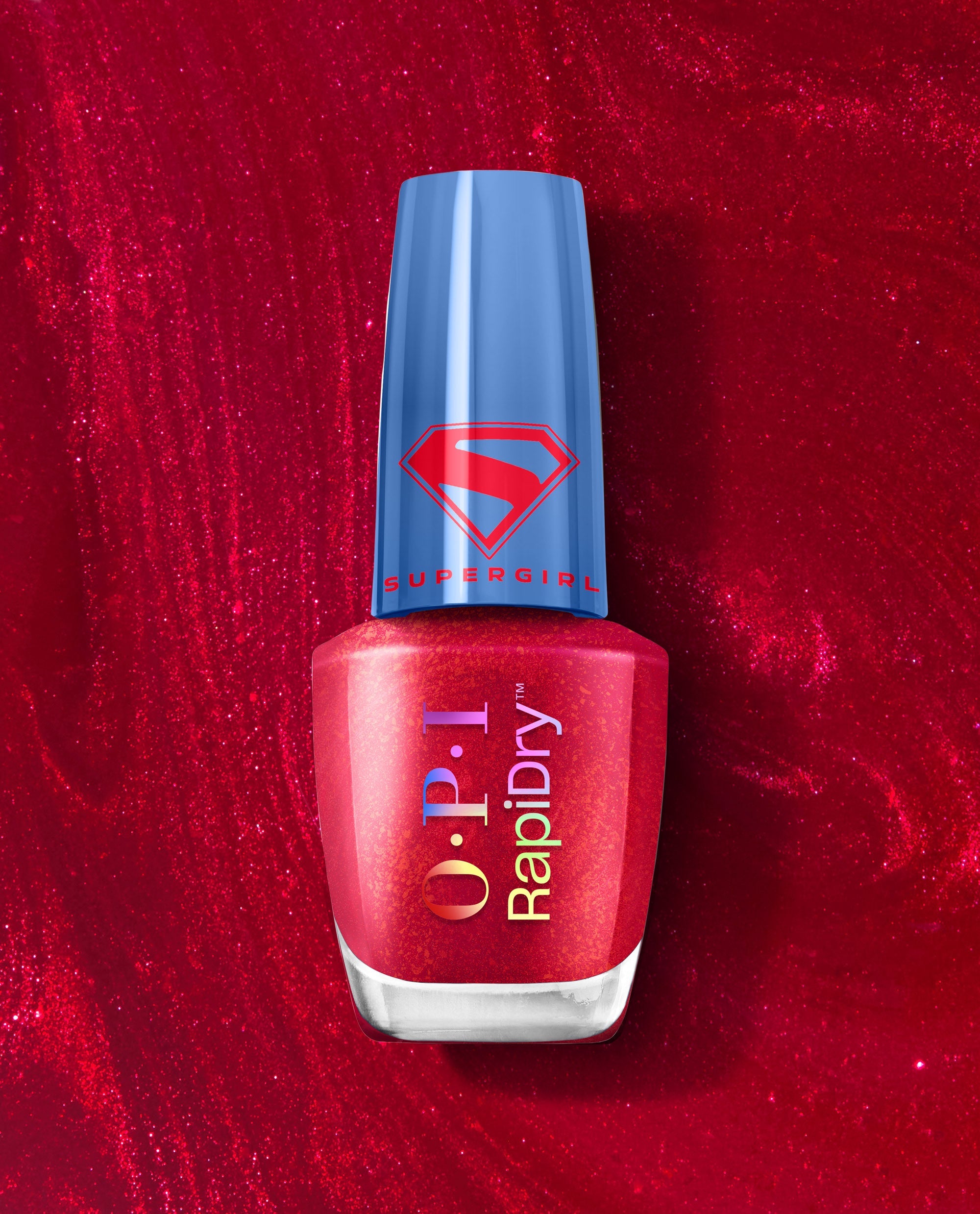 Battle Red-y Red Shimmer Quick-Dry Nail Polish