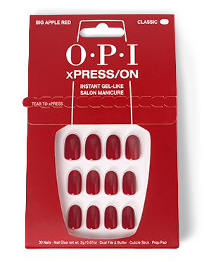 OPI Big Apple Red - Short Red Press-on Nails -pack_shot