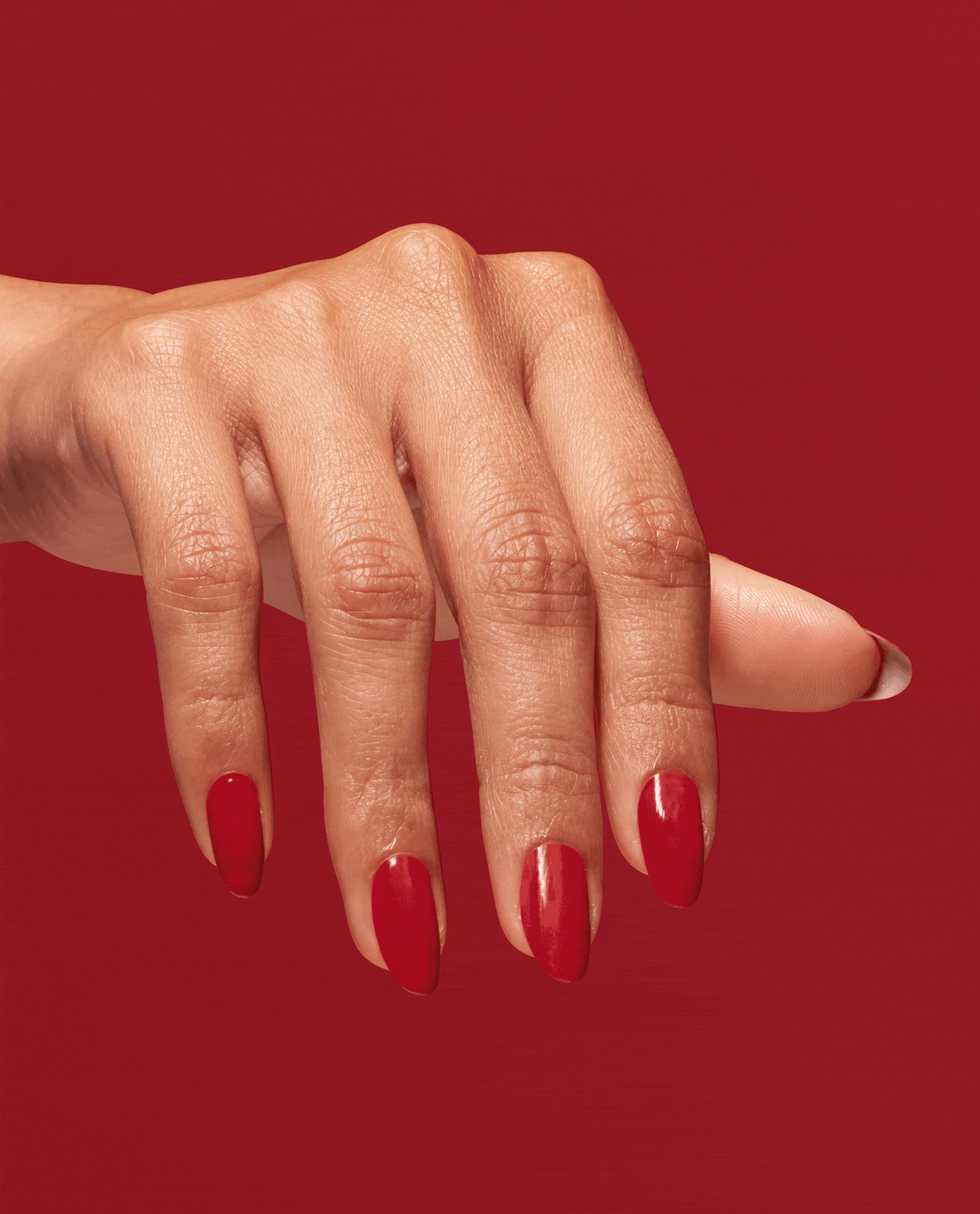 OPI Big Apple Red Long-lasting Nail Polish GIF