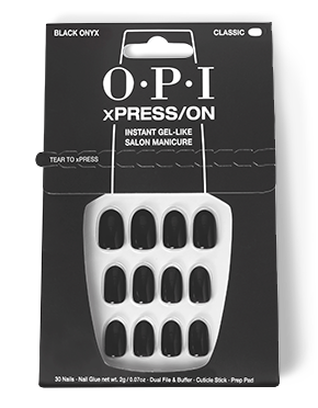 OPI Black Onyx - Short Black Press-on Nails -pack_shot