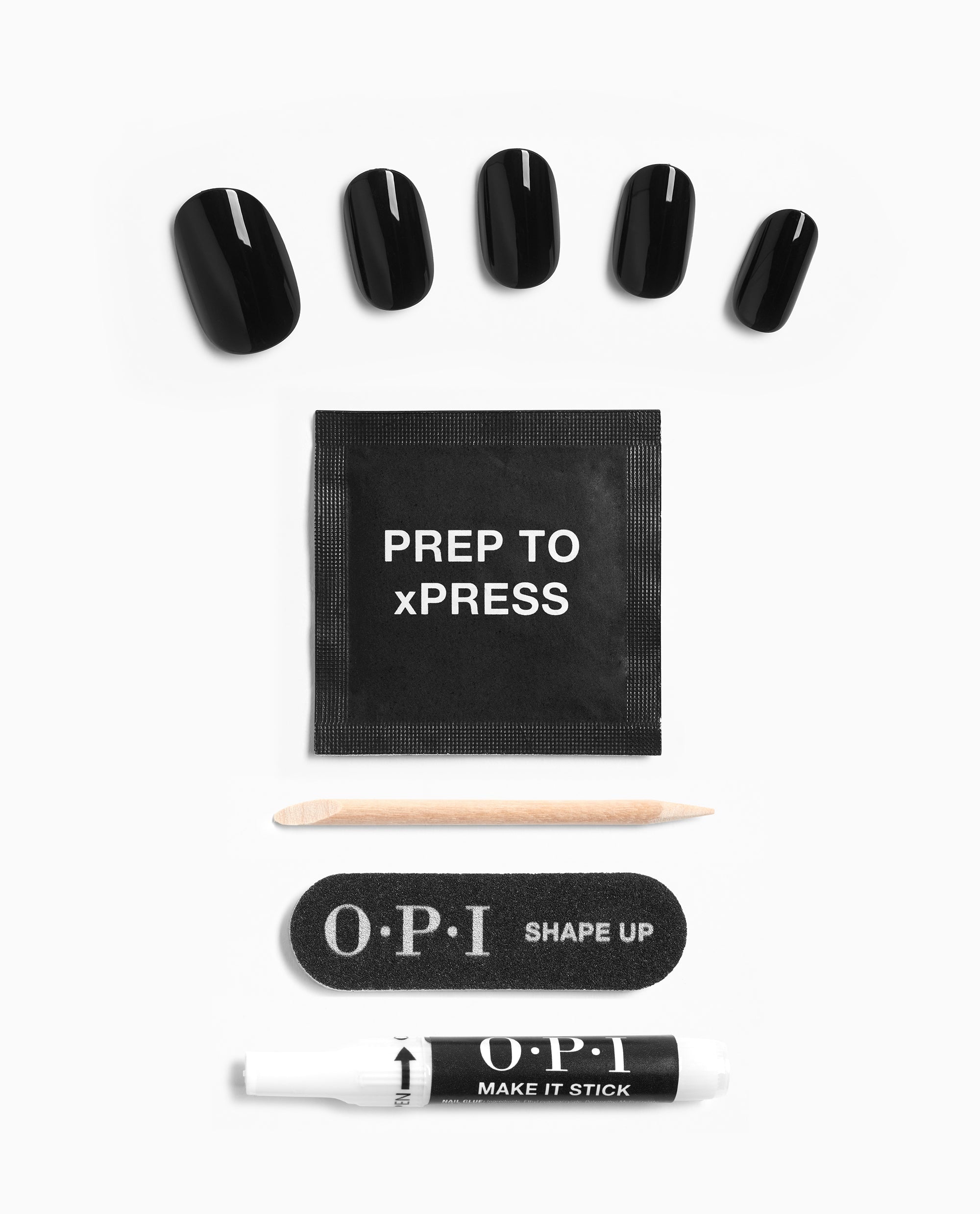 OPI Black Onyx - Short Black Press-on Nails Product