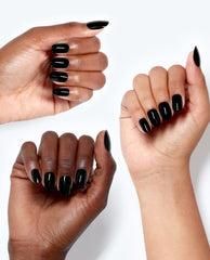 OPI Black Onyx - Short Black Press-on Nails Mani