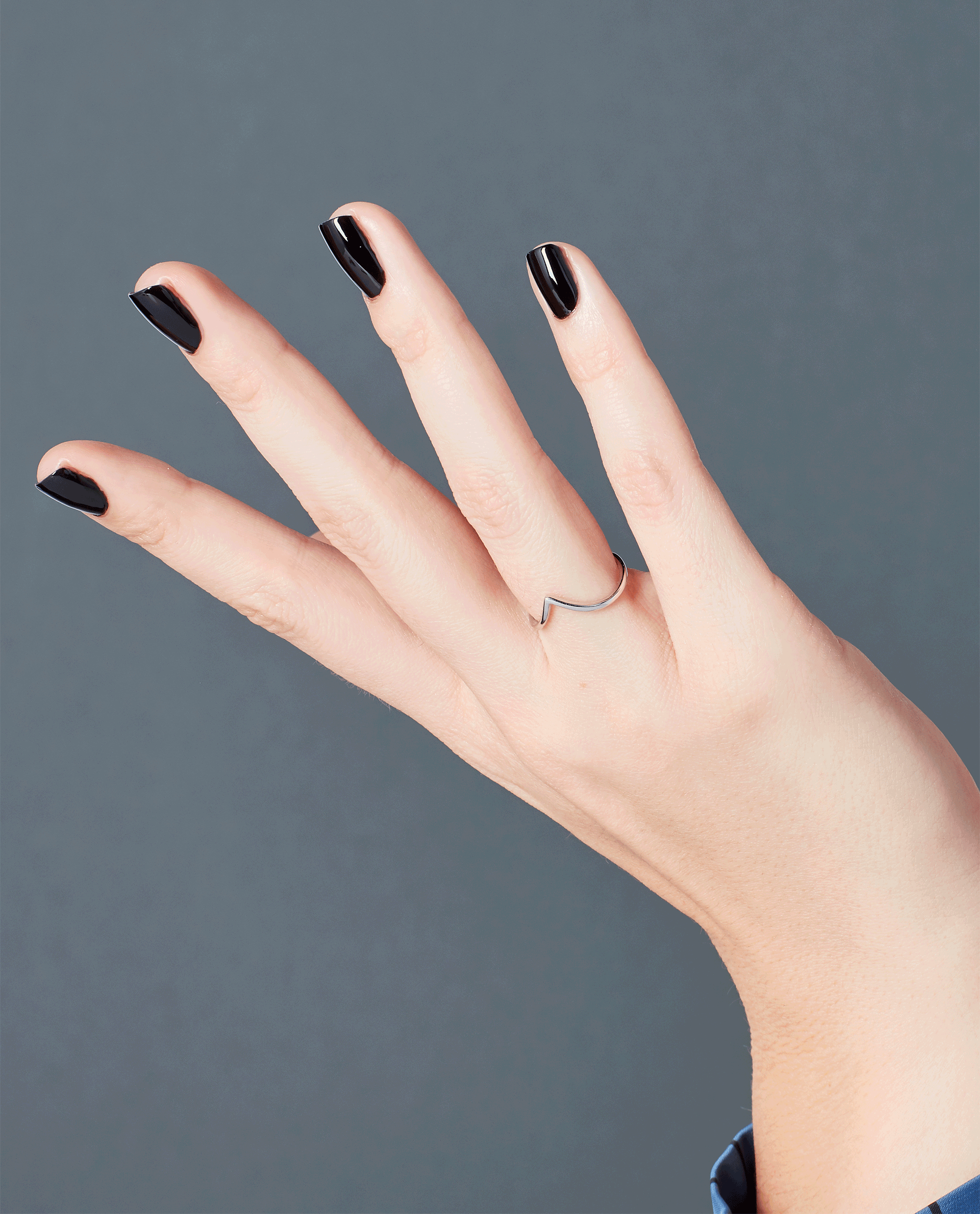 OPI Black Onyx Black Gel Nail Polish GIF