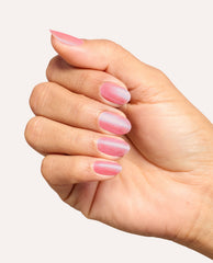 Blush of Power Light Pink Iridescent Quick-Dry Nail Polish Mani