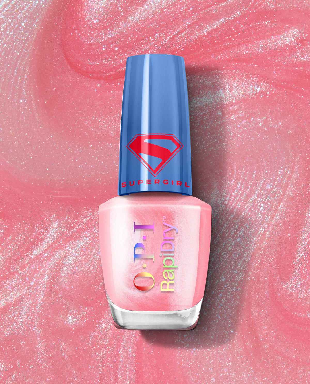 Blush of Power Light Pink Iridescent Quick-Dry Nail Polish