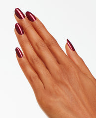 OPI Bogotá Blackberry Red Gel Nail Polish Mani