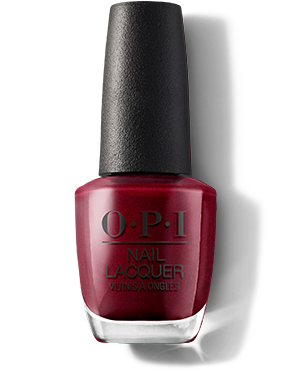 OPI Bogotá Blackberry Red Nail Polish -pack_shot