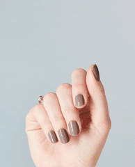 OPI Bonfire Serenade Brown Gel Nail Polish GIF