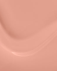 Boots in Barcelona OPI Infinite Shine nail polish swatch showing a glossy warm peachy coral shade, a soft option for fall nail colors.