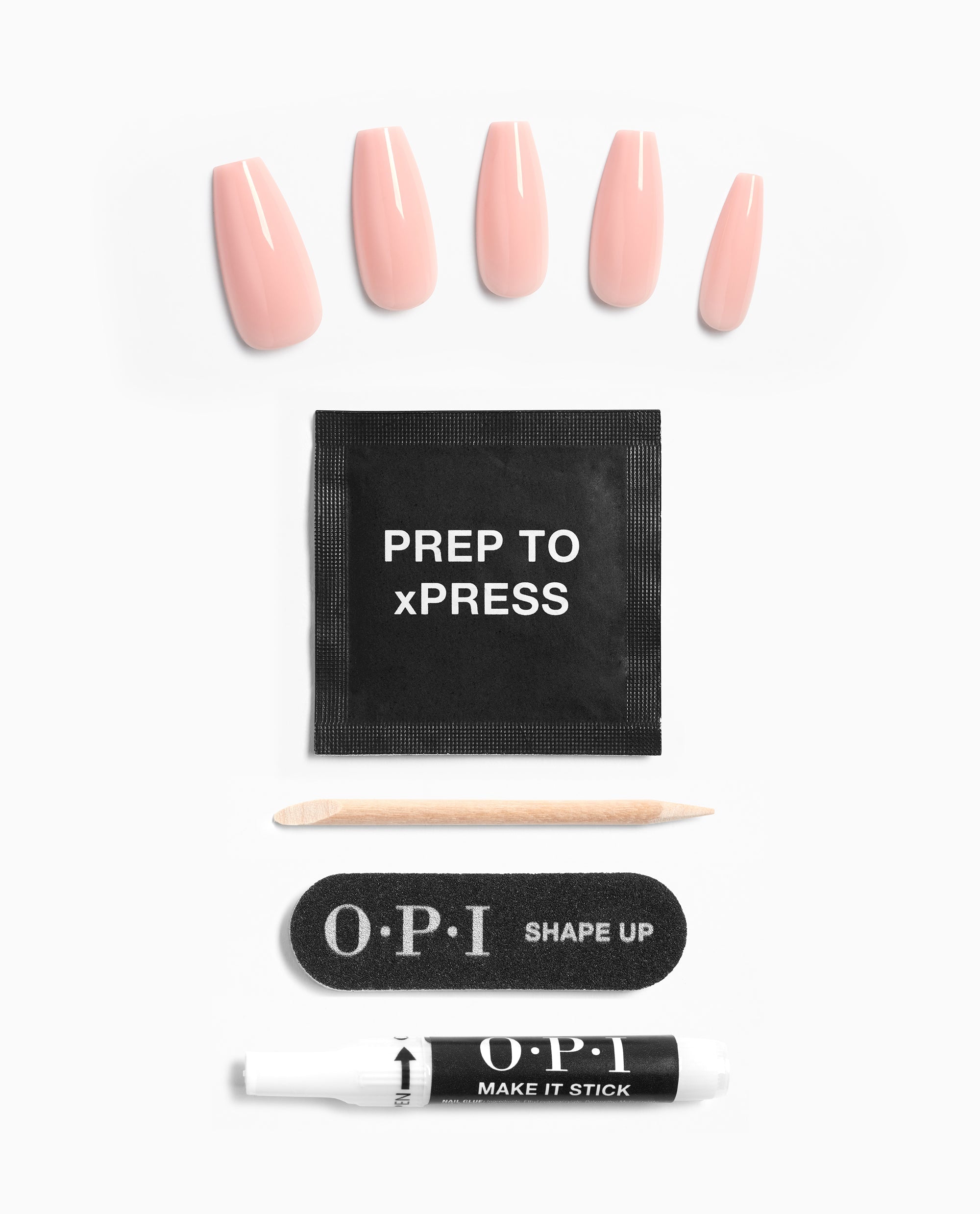 OPI Bubble Bath - Long Nude Press-on Nails Product