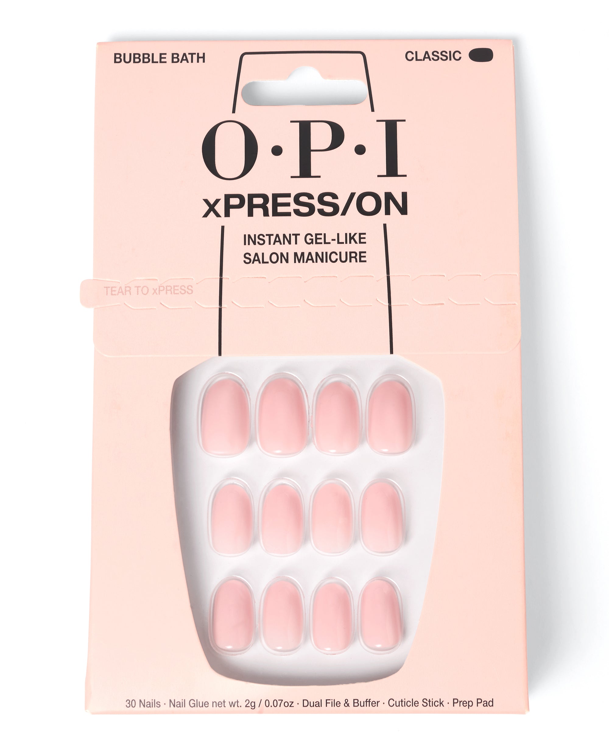 OPI Bubble Bath - Short Nude Press-on Nails