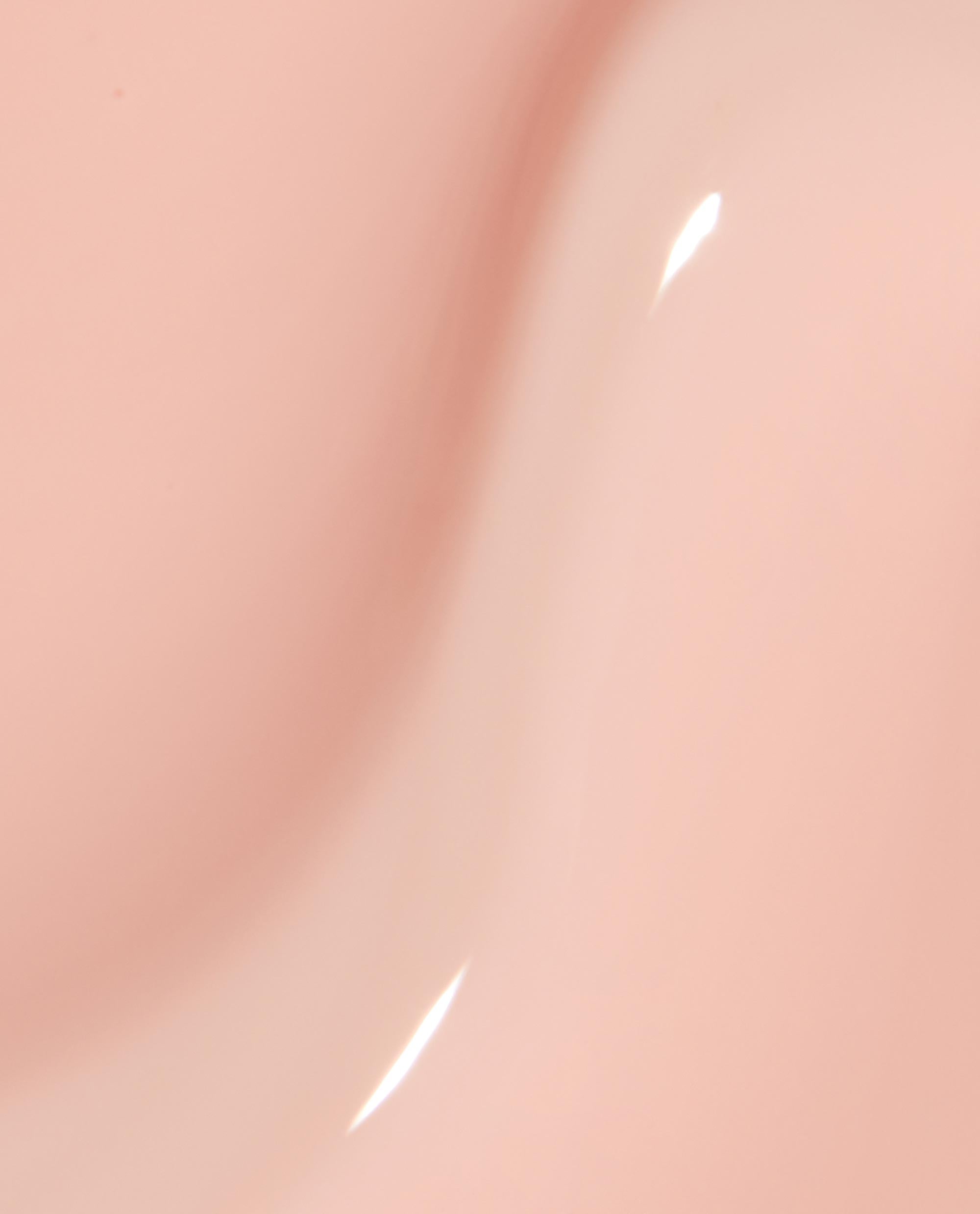 Glossy close-up swatch of OPI Bubble Bath Infinite Shine, showing the smooth, pale pink nail polish finish with subtle shine, ideal for a soft neutral look in an OPI nail polish gift set.
