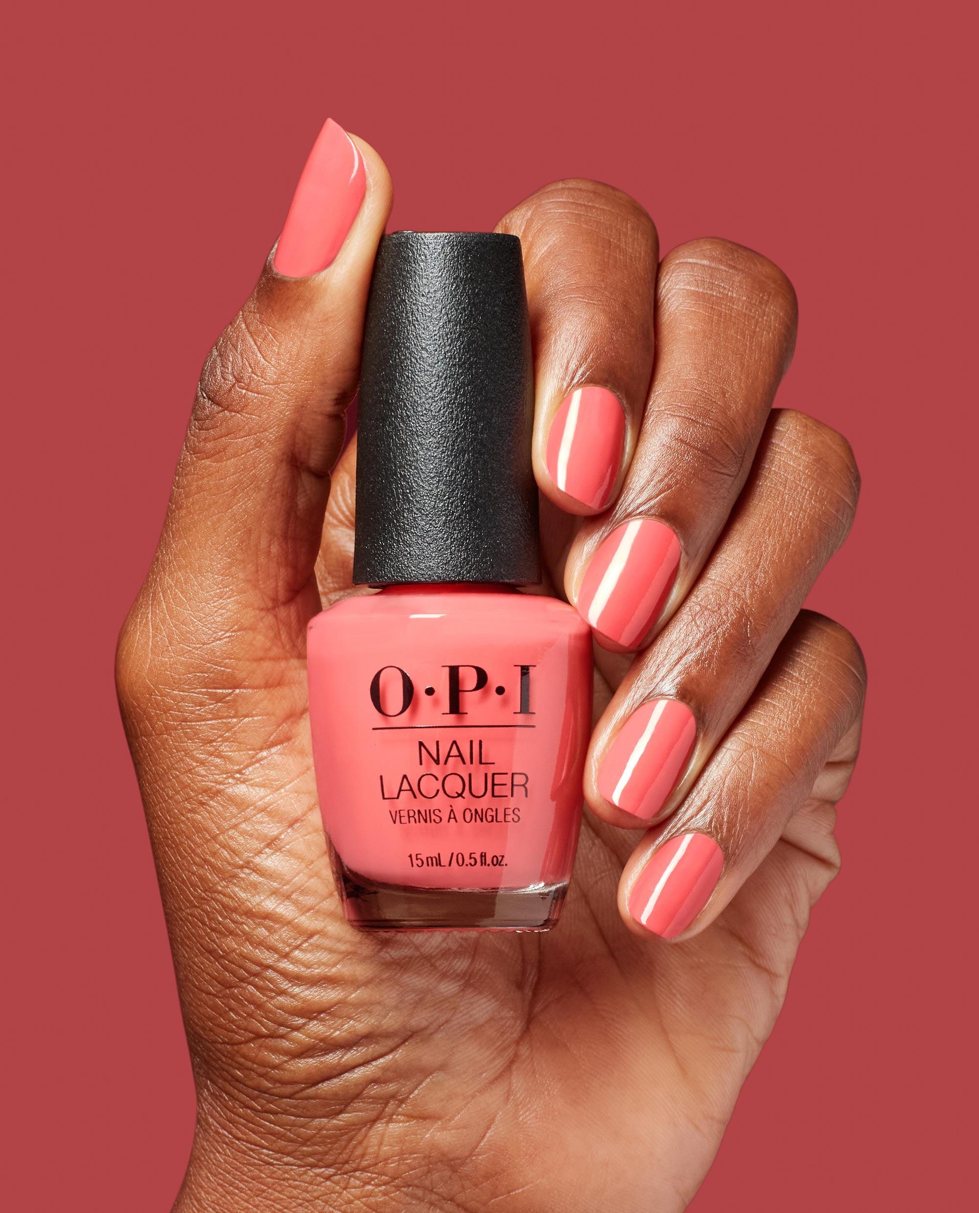 Bubblegum Goth Nail Polish Hand and Bottle