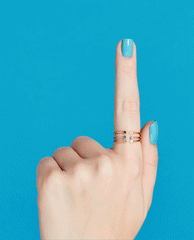OPI Can't Find My Czechbook Blue Dipping Powder GIF