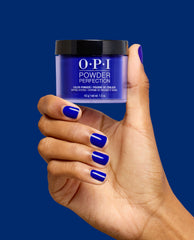 Catch a Wave of Happiness Royal Blue Nail Dip Powder Hand and Product