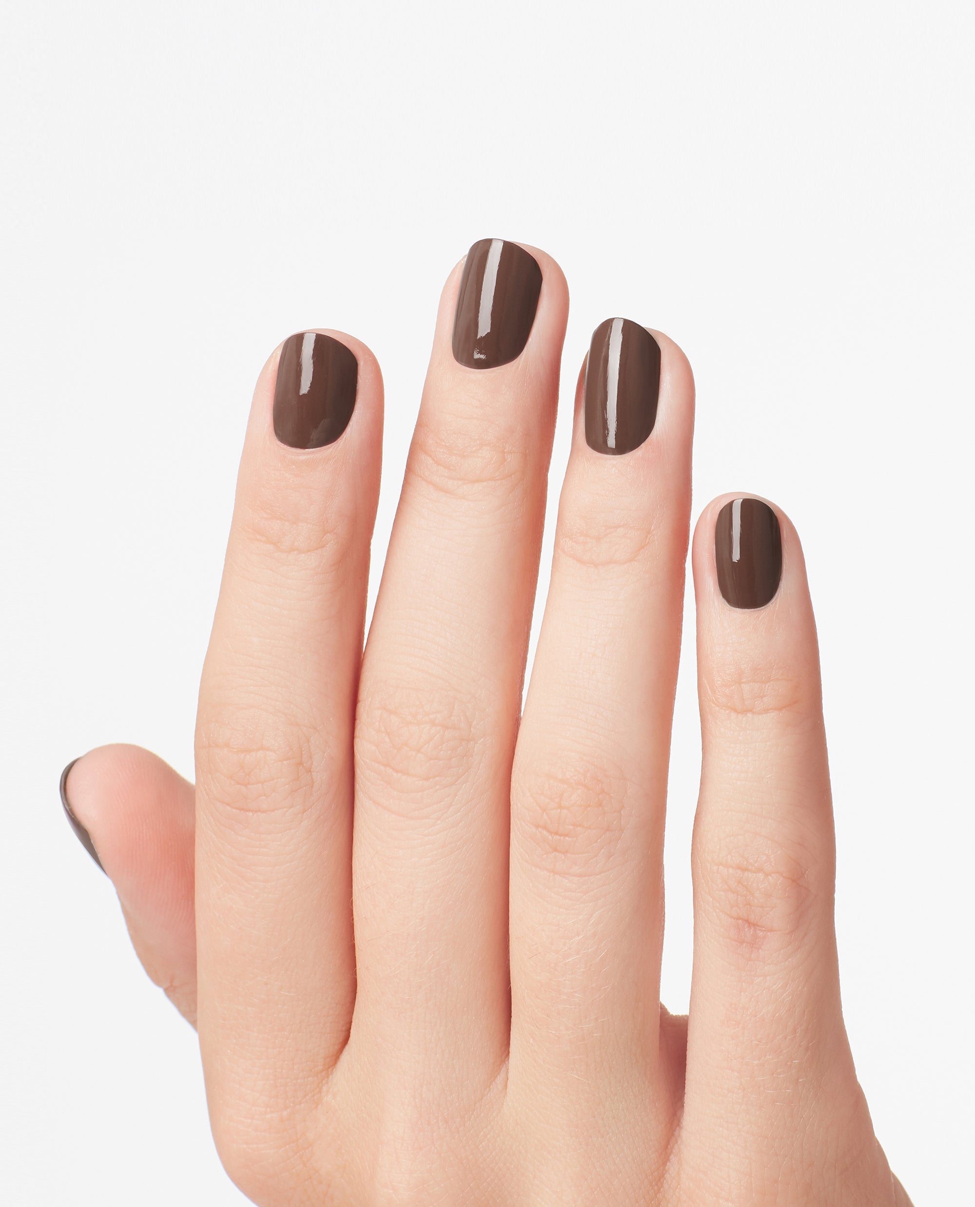 OPI Cliffside Karaoke Brown Nail Polish Mani