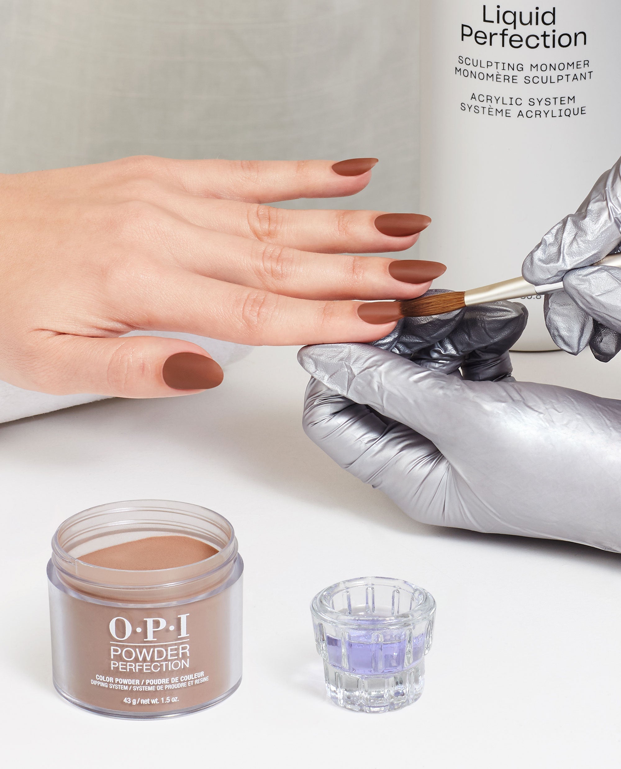 Cliffside Karaoke Brown Dipping Powder Application