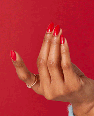 OPI Color So Hot It Berns Red Nail Polish GIF