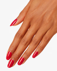 OPI Color So Hot It Berns Red Dipping Powder Mani