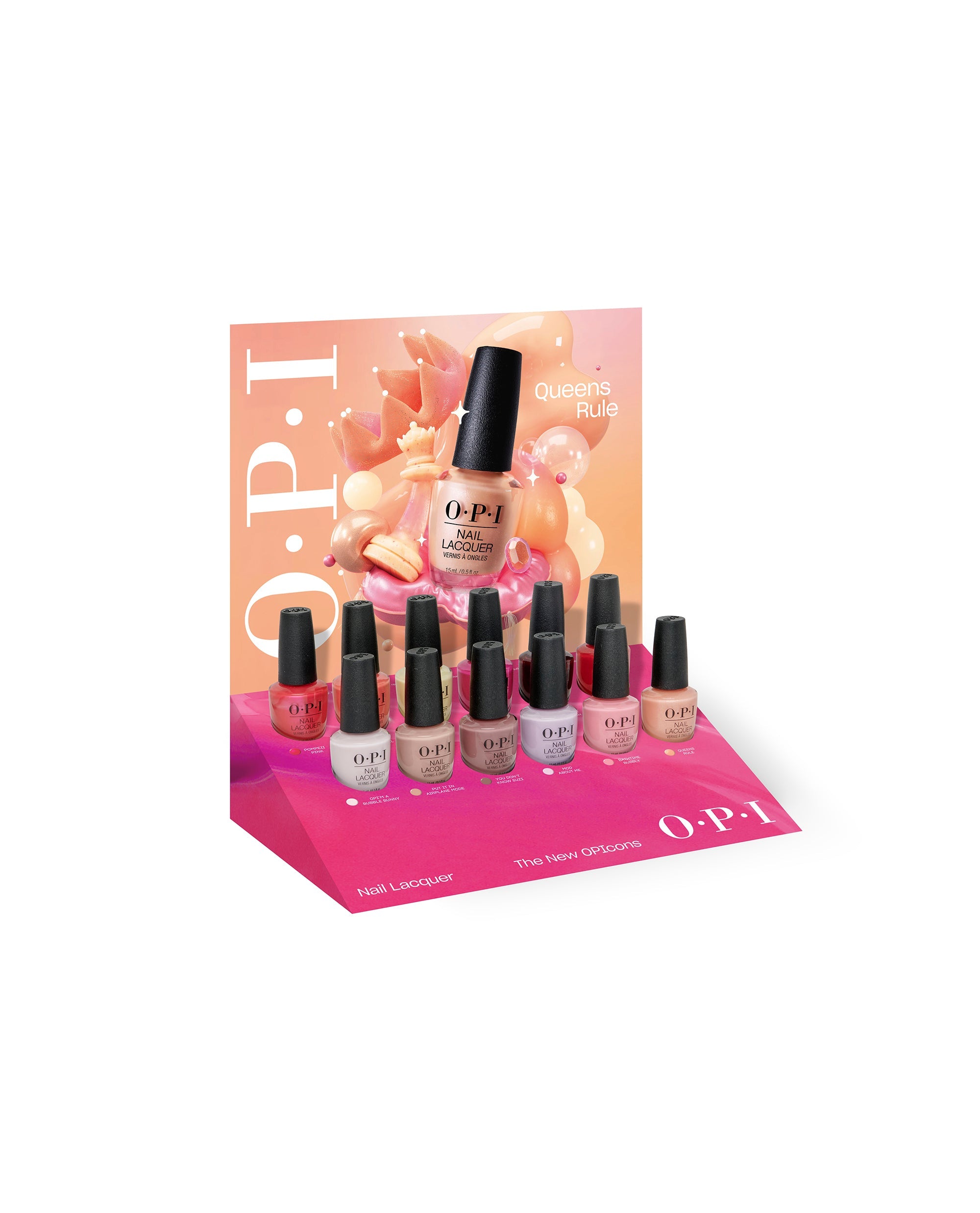 Spring '26 Nail Lacquer 12pc Vac Tray Display Angled