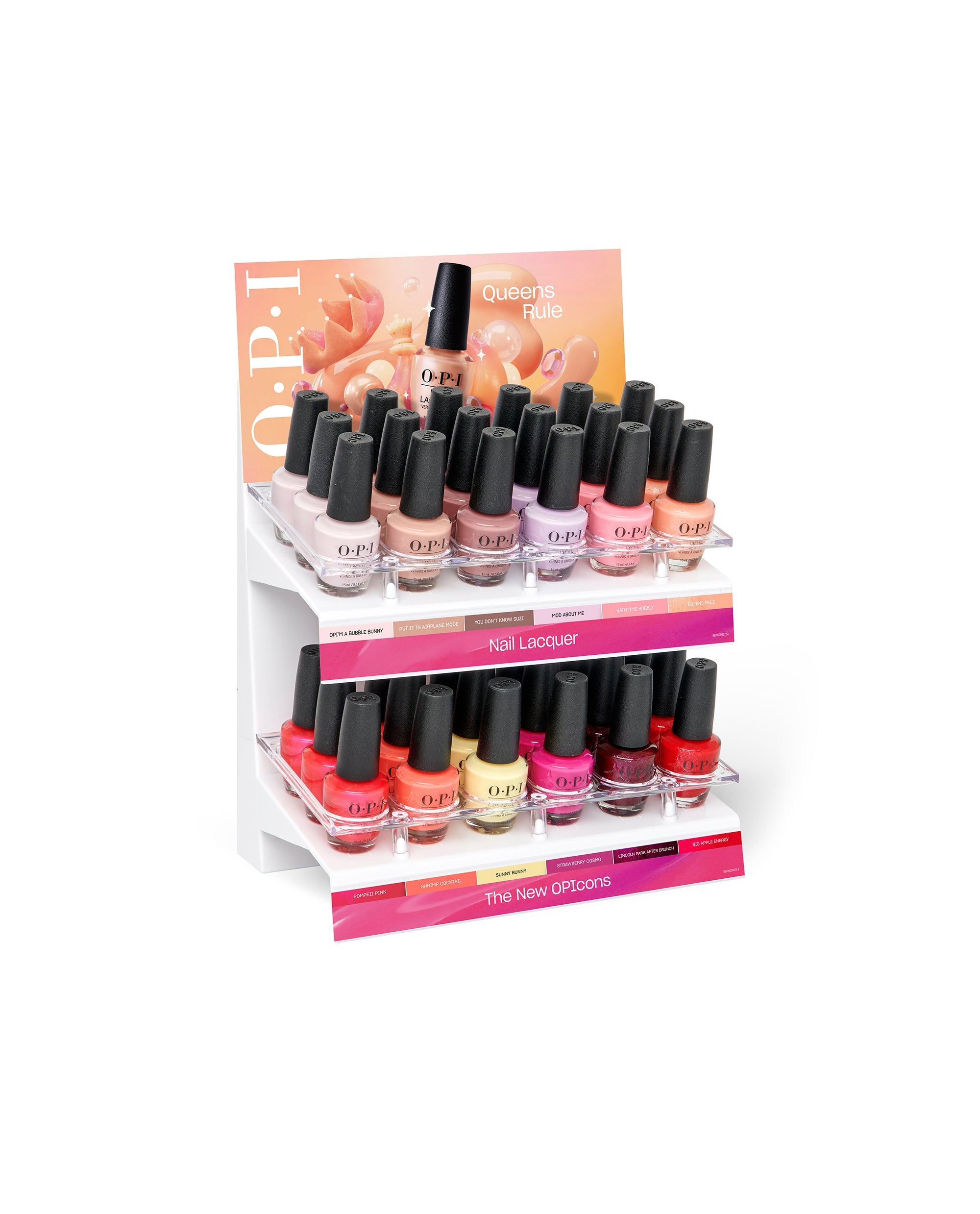 Spring '26 Nail Lacquer 36pc Acrylic Display Angled