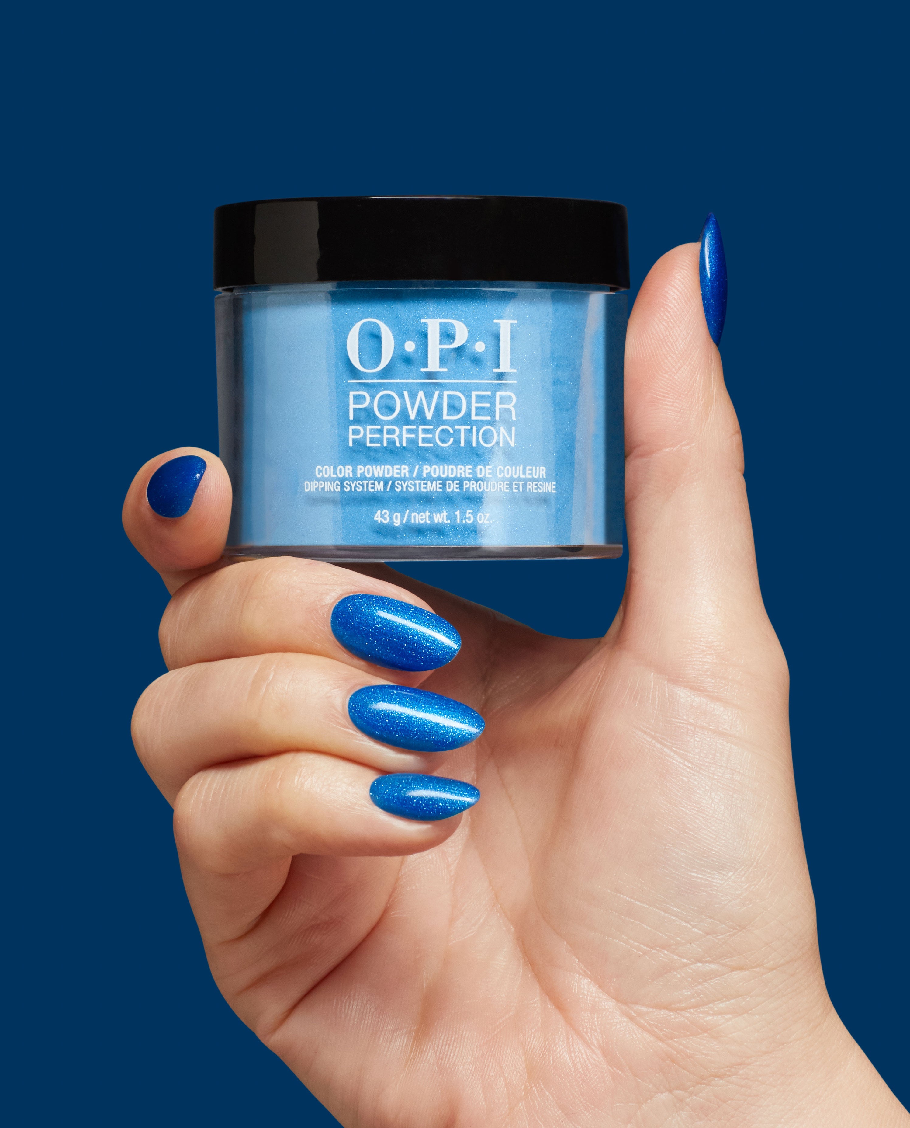 Do You Sea What I Sea? Blue Dipping Powder Hand and Jar