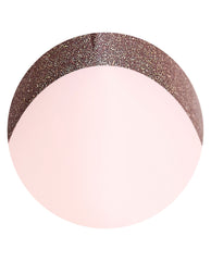 OPI Don’t Forget to Tip xPRESS/ON press-on nail shows a sheer blush pink base with a sparkling bronze-brown French tip, a chic choice for fall nail colors on a white background.