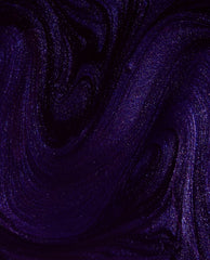 Don’t Over Ink It gel nail polish swatch shows deep inky purple shimmer with fine blue-violet sparkle, a dramatic OPI shade for fall nail colors.