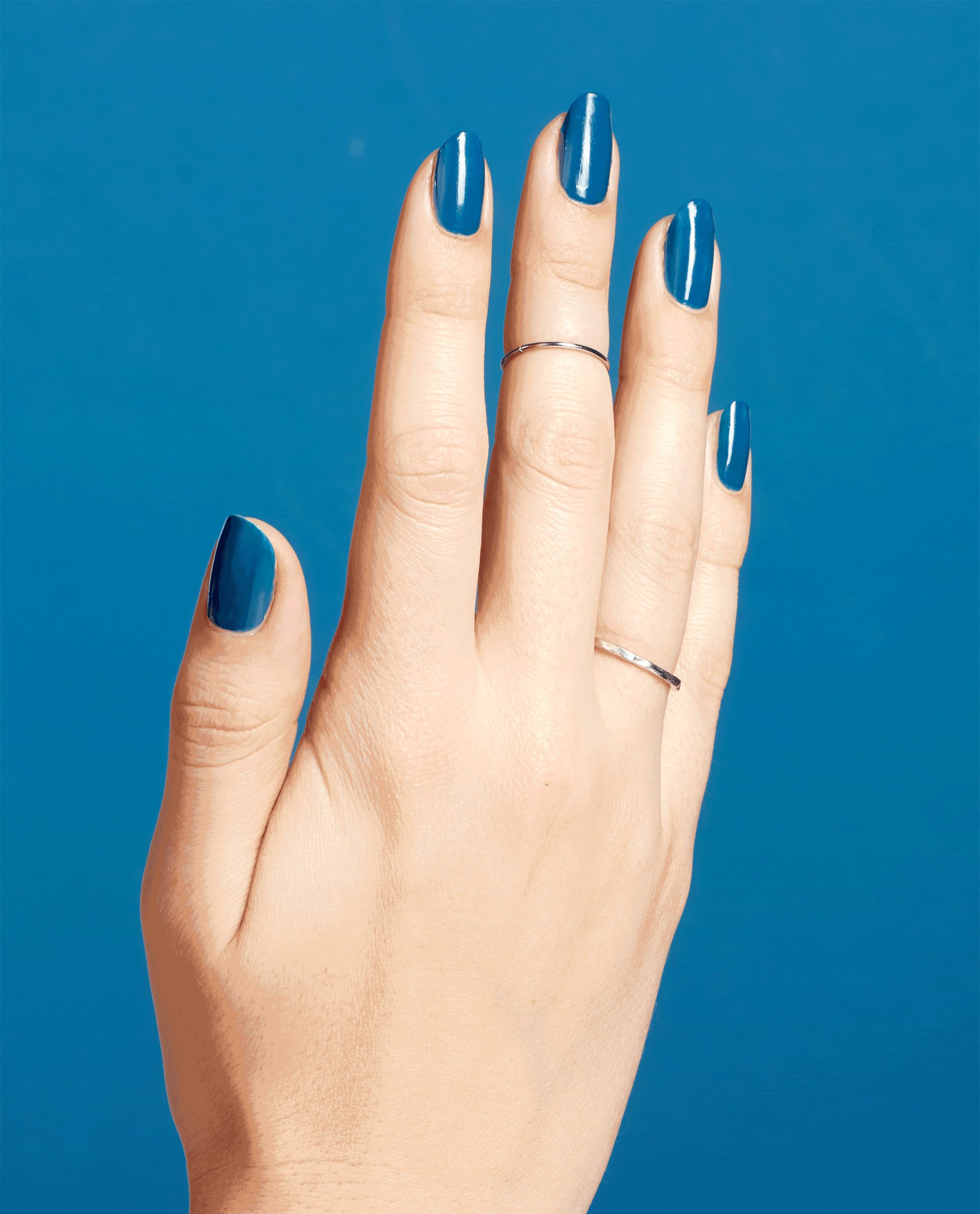 OPI Duomo Days, Isola Nights Blue Dipping Powder GIF