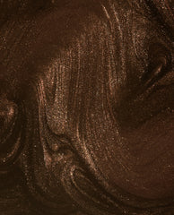 OPI Infinite Shine Espresso Your Style nail polish swatch showing a deep espresso brown shimmer finish with copper sparkle, ideal for fall nail colors.