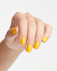OPI Exotic Birds Do Not Tweet Yellow Dipping Powder Mani