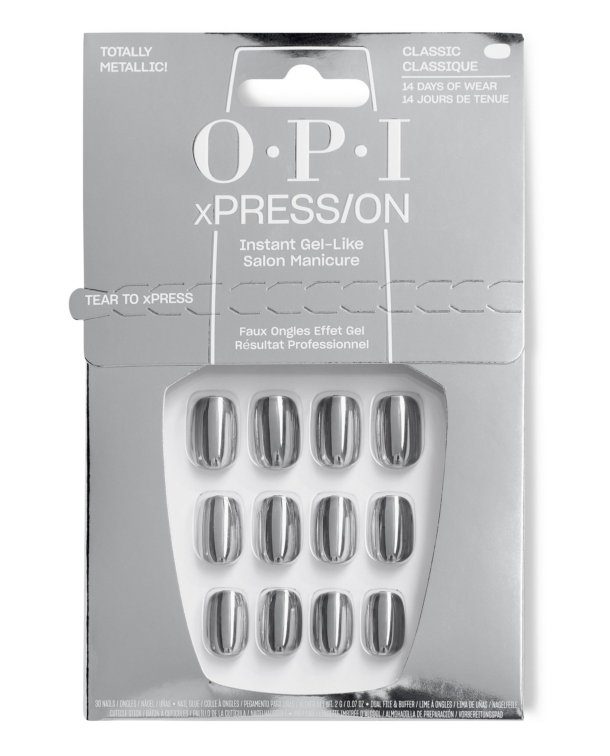 OPI Totally Metallic! Press on nails