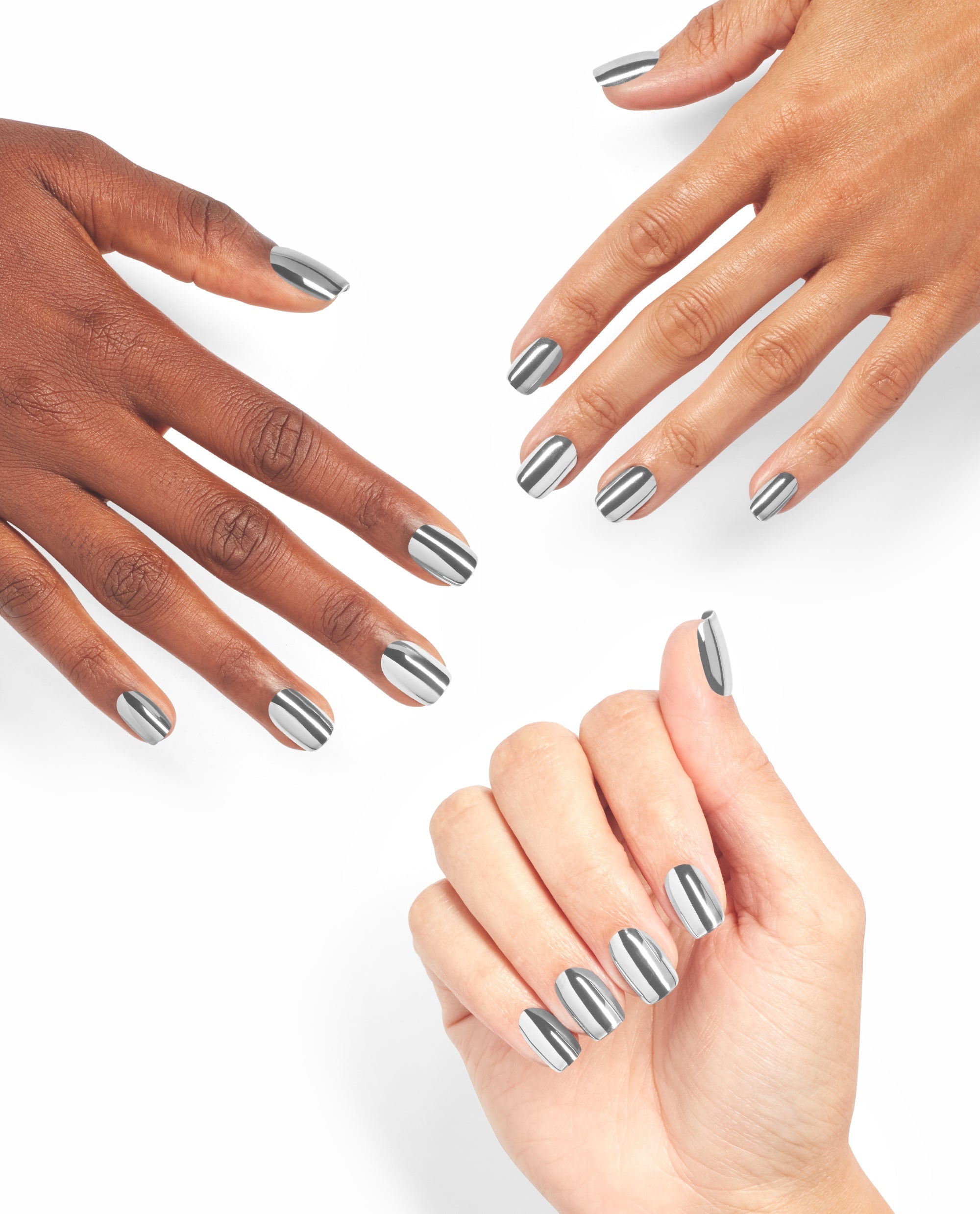 OPI Totally Metallic! Press on nails Multi Mani