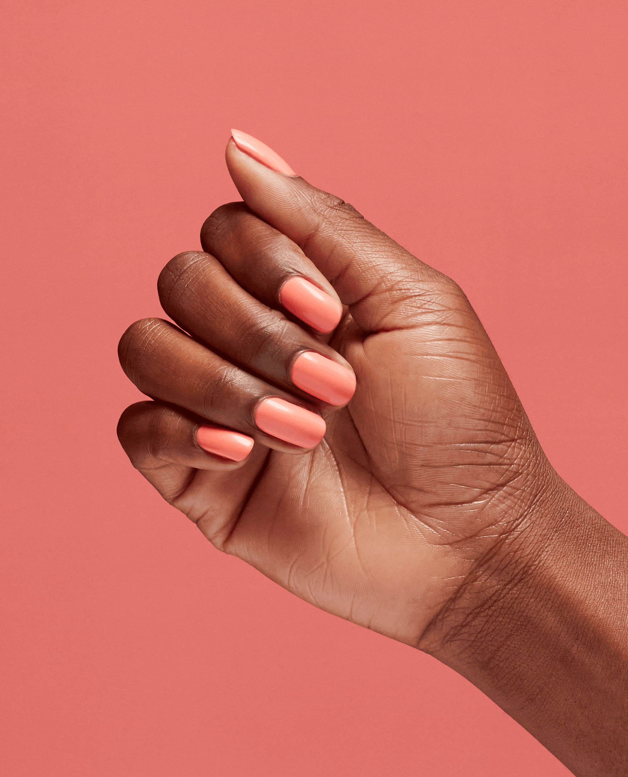 Flex on the Beach - Bold Coral Crème Dip Powders Hand and Jar
