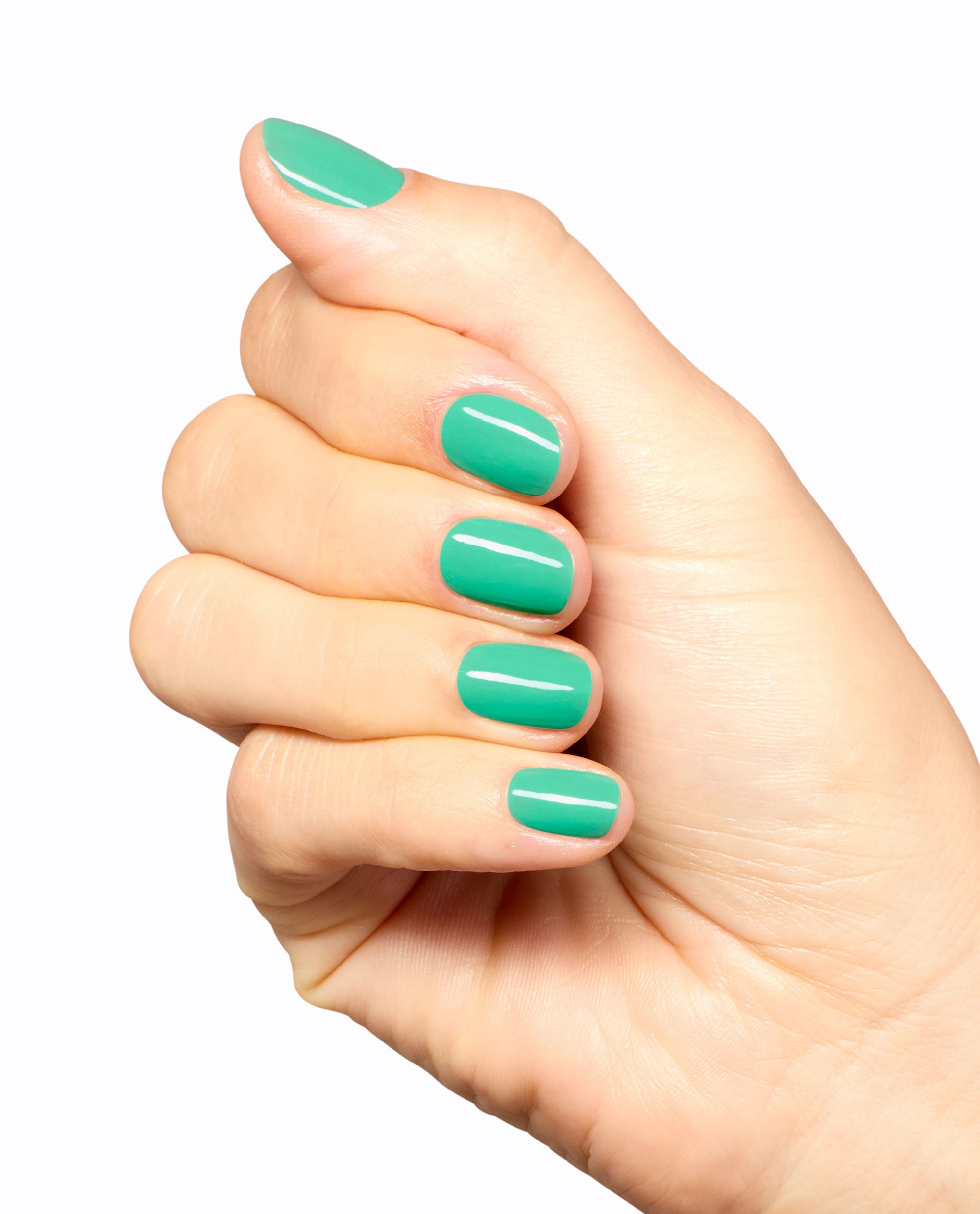 Follow the Ice Green Truck Teal Long Lasting Nail Polish Mani