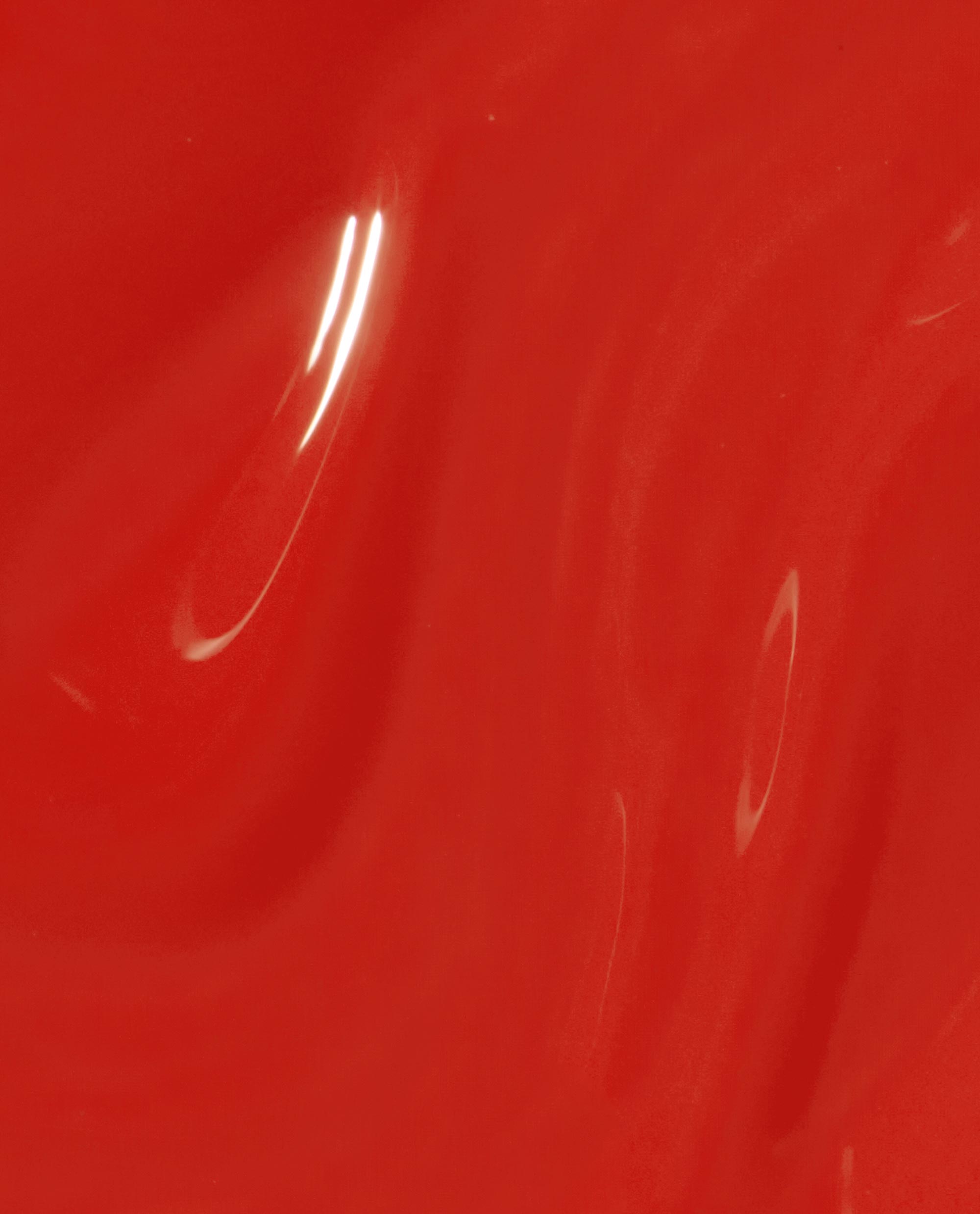 OPI Full of Glambition Infinite Shine nail polish swatch showing a glossy bright red-orange finish, a bold choice for fall nail colors.