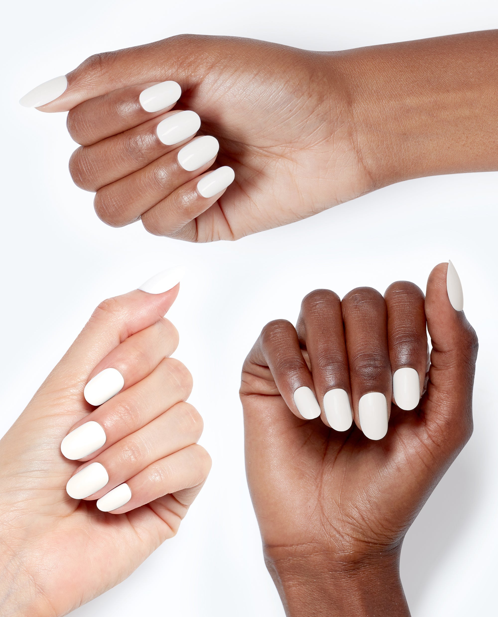 OPI Funny Bunny - Short White Press-on Nails Mani