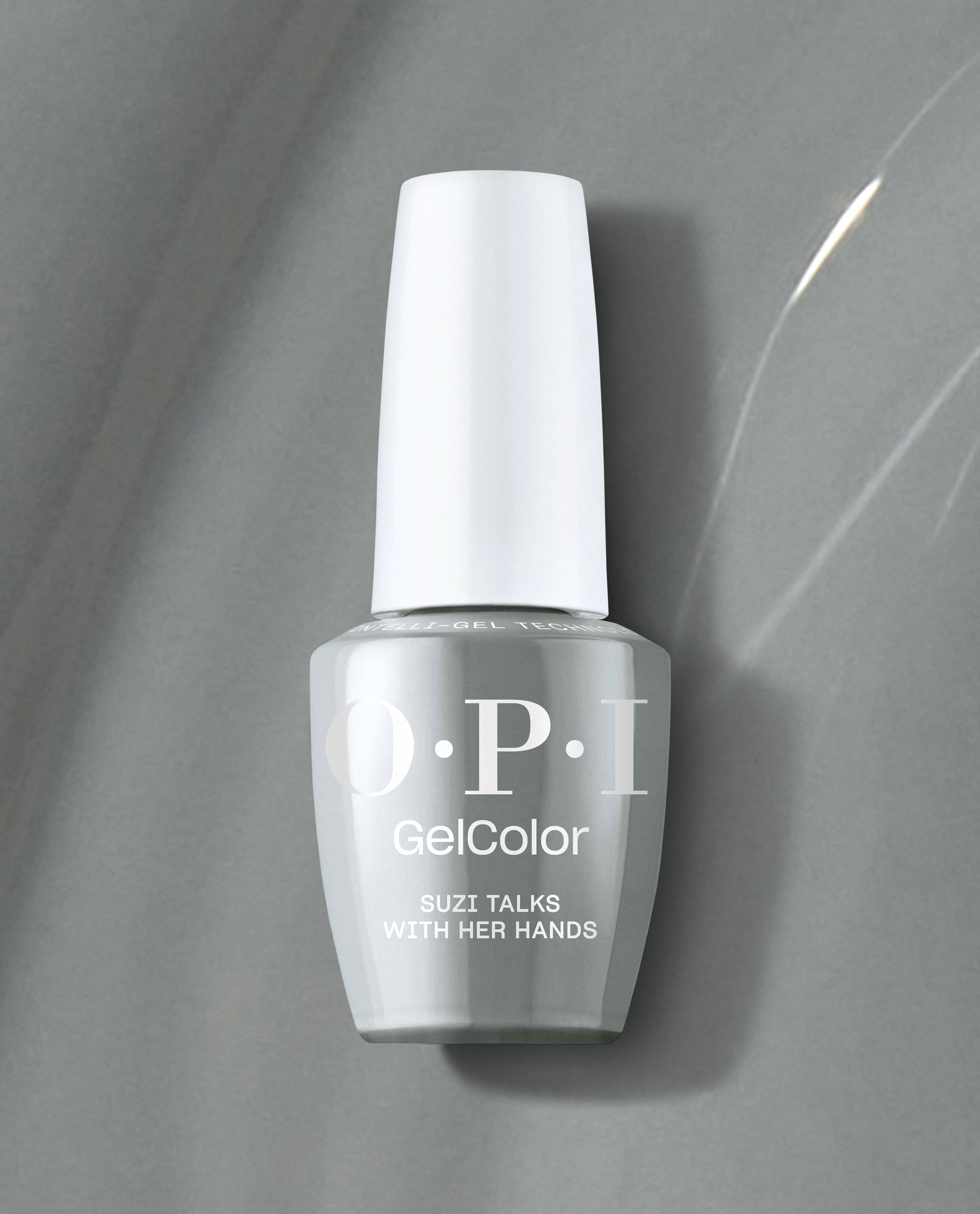OPI Suzi Talks with Her Hands Gray Gel Nail Polish