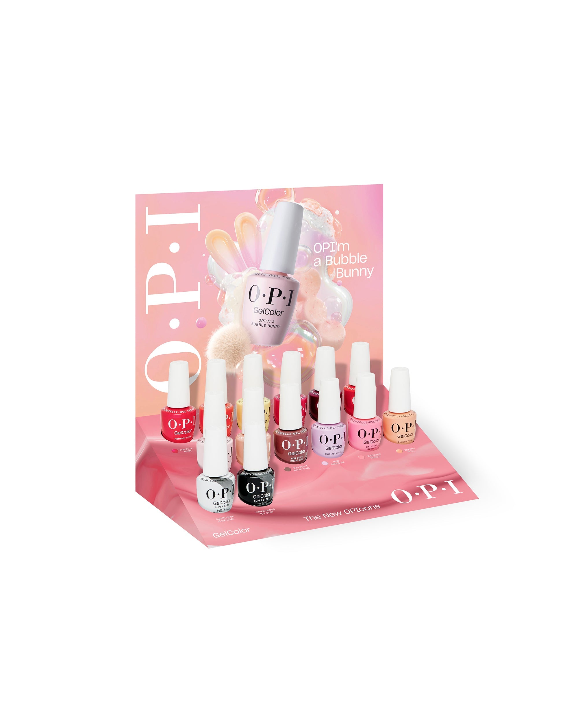 Spring '26 Gel Nail Polish 14pc Vac Tray Display Angled