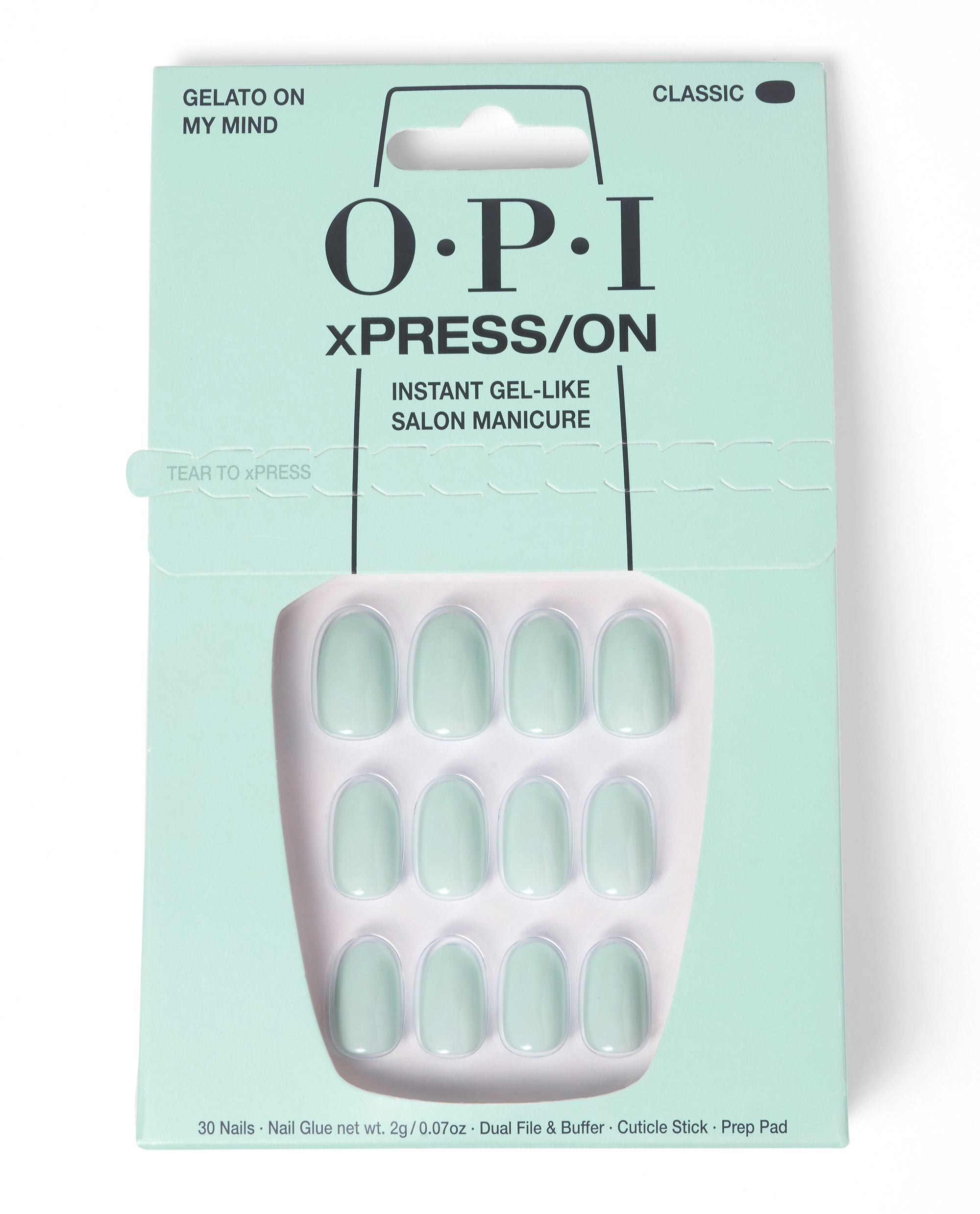 OPI Gelato on My Mind - Short Blue Press-on Nails