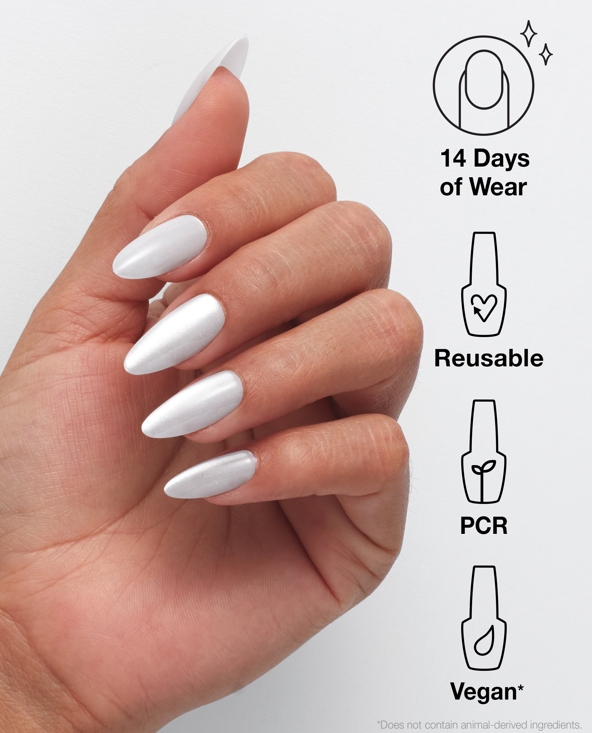 OPI xPRESS/ON White Velvet Press-on Nails Benefits