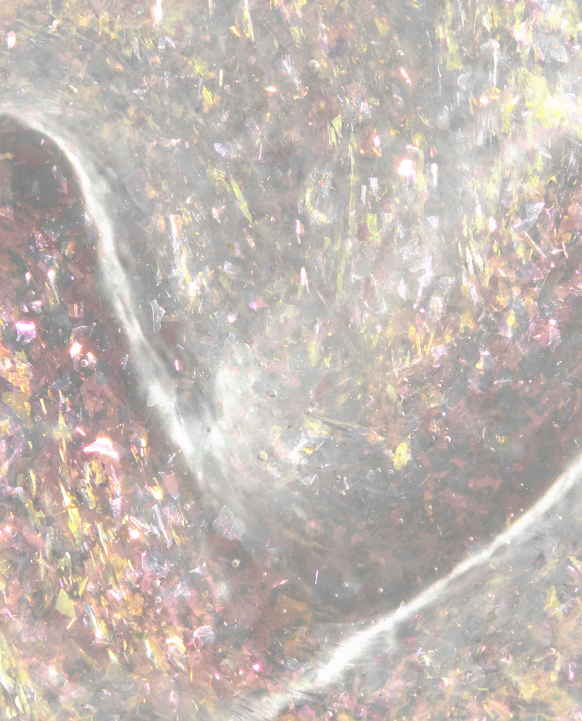 Glint Condition Rose‑Gold Flake Glaze Nail Polish Topper Swatch
