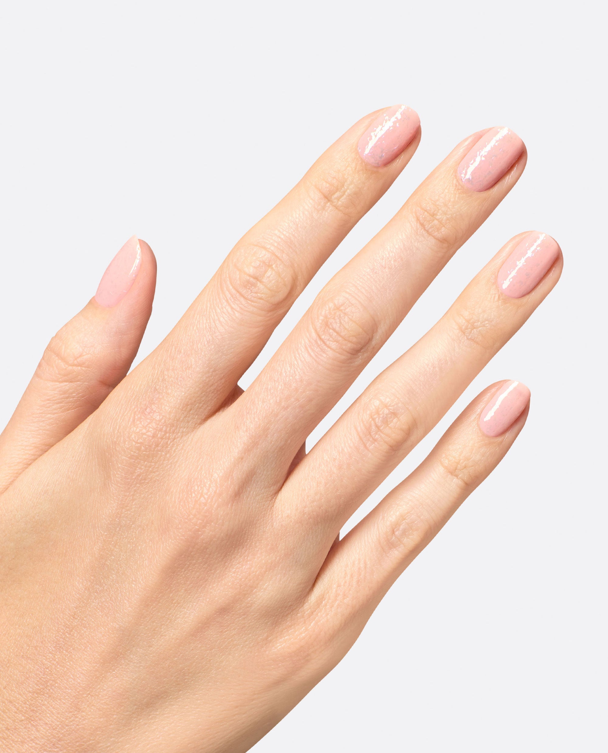 Glint Condition Rose‑Gold Flake Glaze Nail Polish Topper Mani