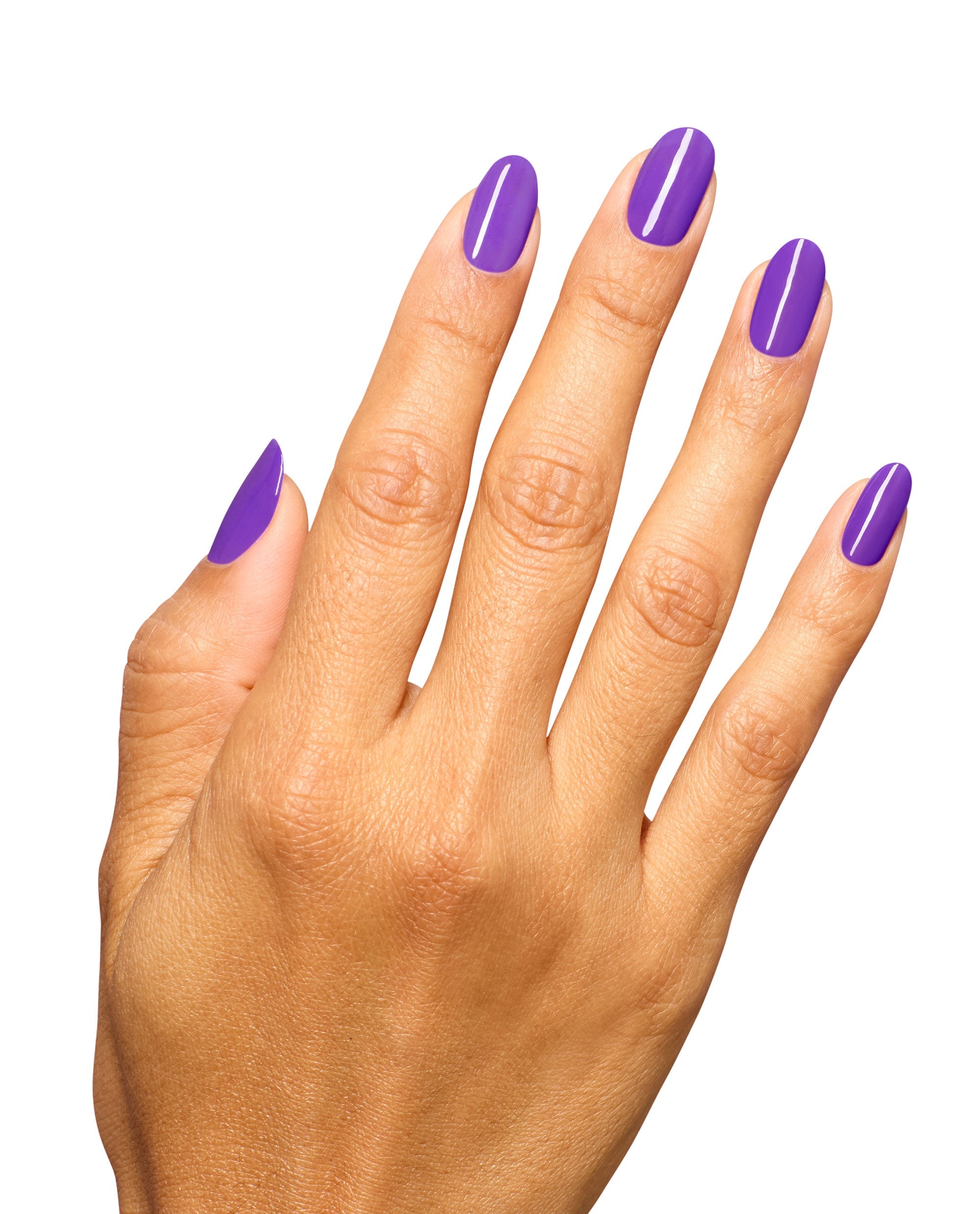 Glowin' on Vacay Bright Purple Nail Dip Powder Mani