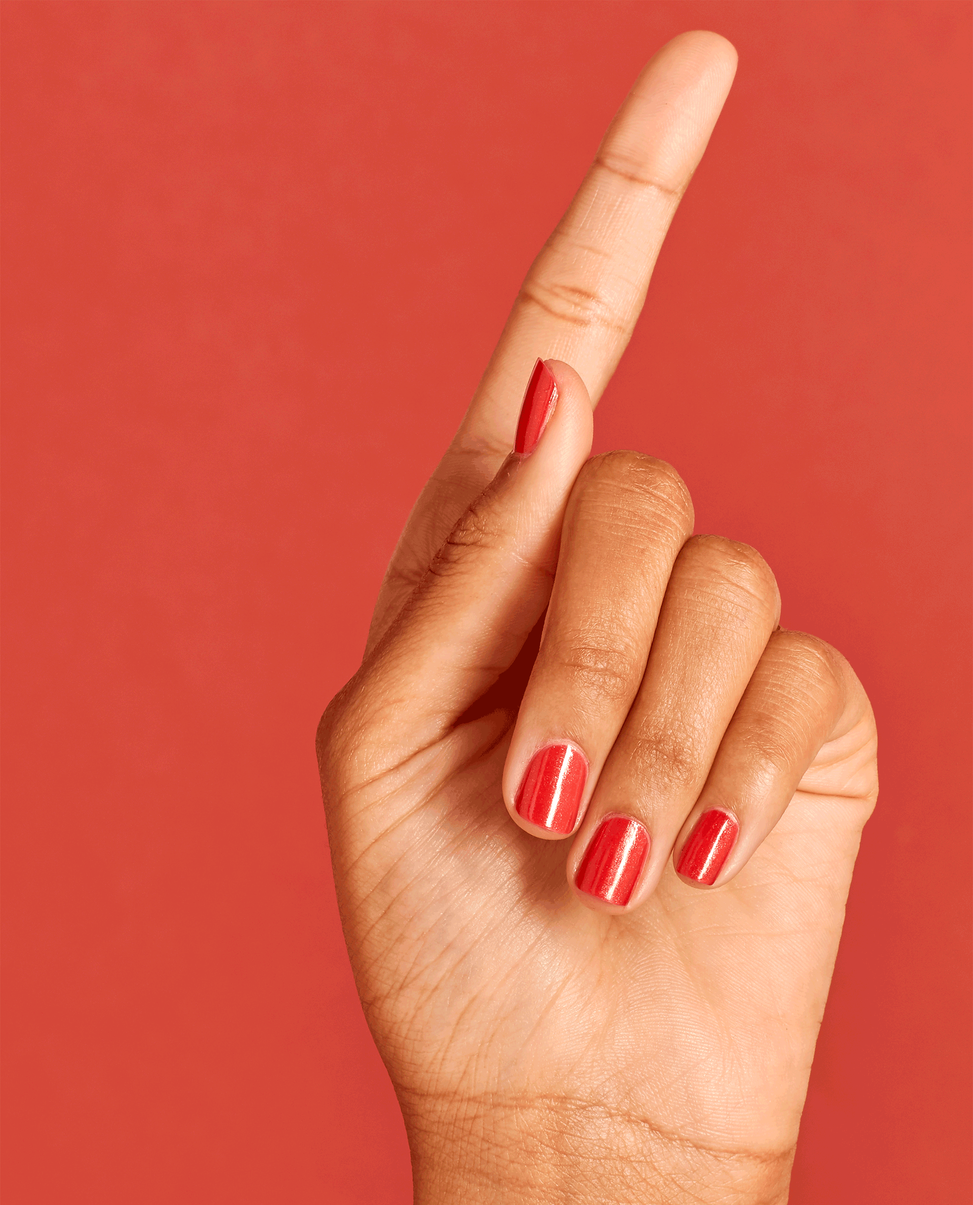 OPI Go with the Lava Flow Red Nail Polish GIF