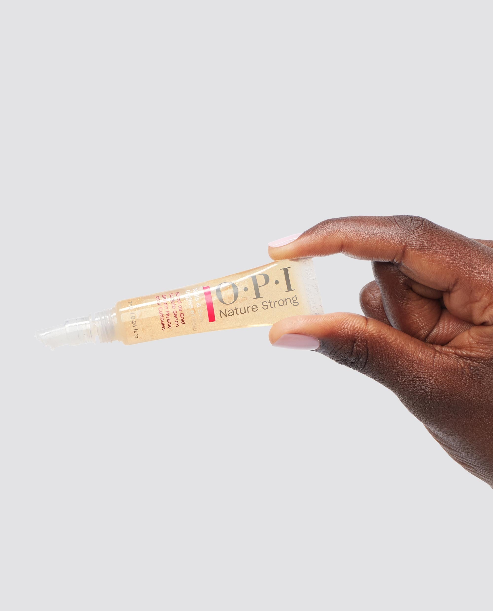 Good as Gold Cuticle Serum 7 mL Hand and Bottle